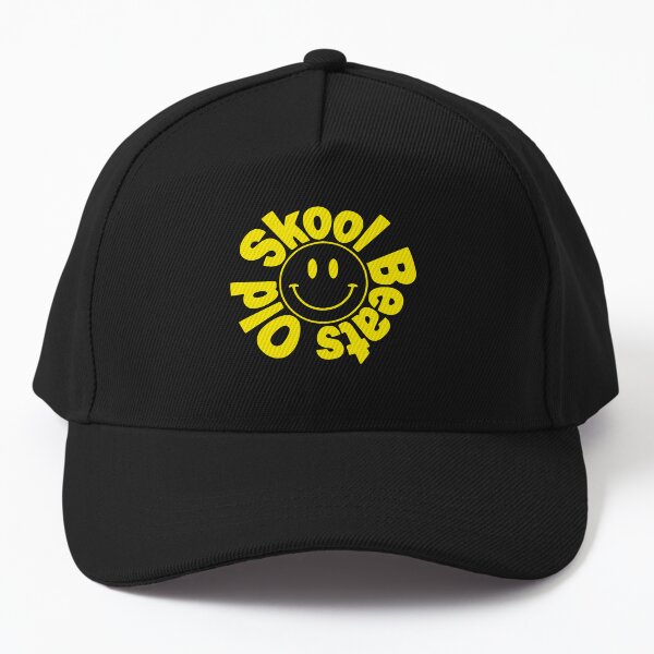Old Skool Beats yellow logo black baseball cap