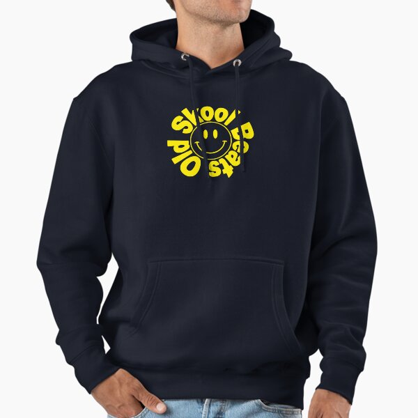 Old Skool Beats yellow logo pullover hoodie